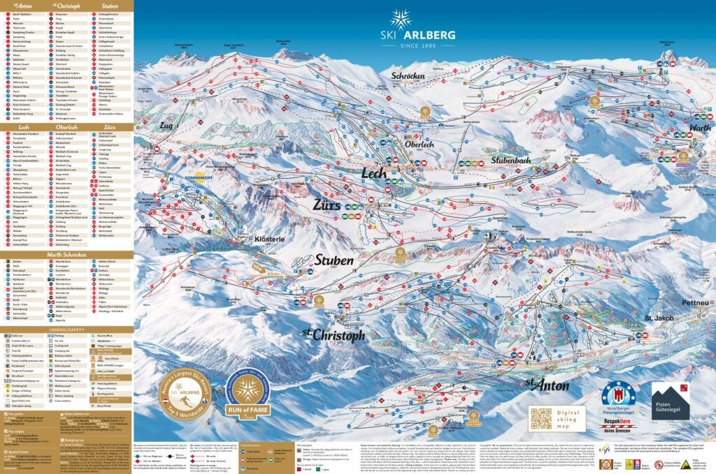 St. Anton Am Arlberg Ski Map - Ski Map Master