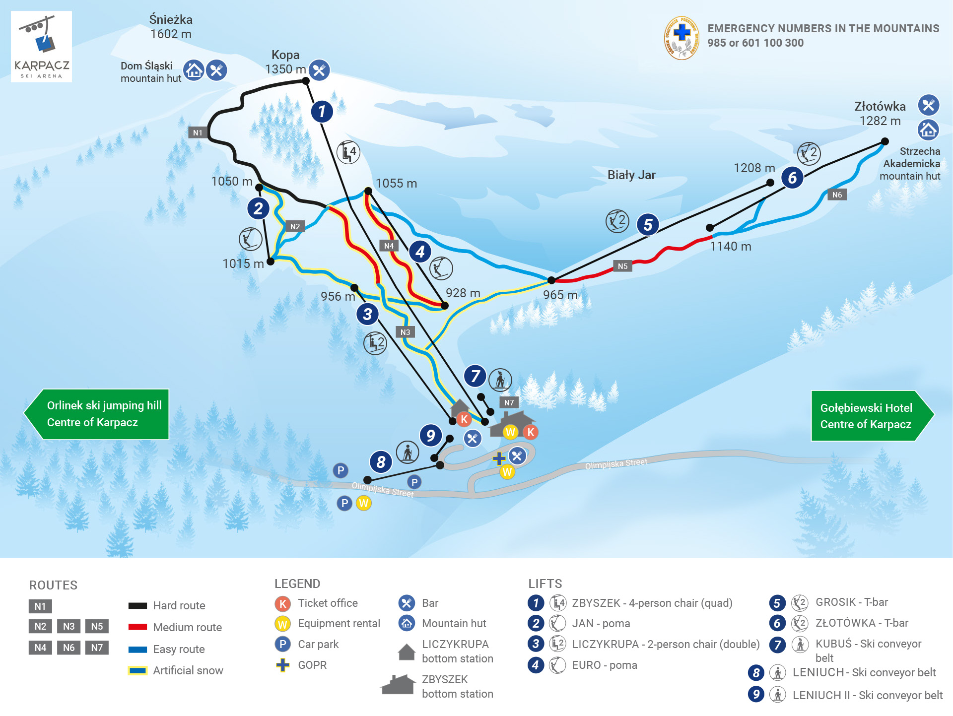 Karpacz Ski Map