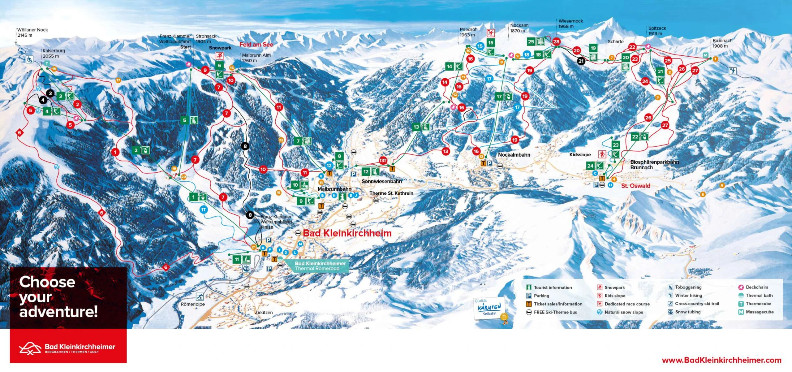 Bad Kleinkirchheim Ski Map