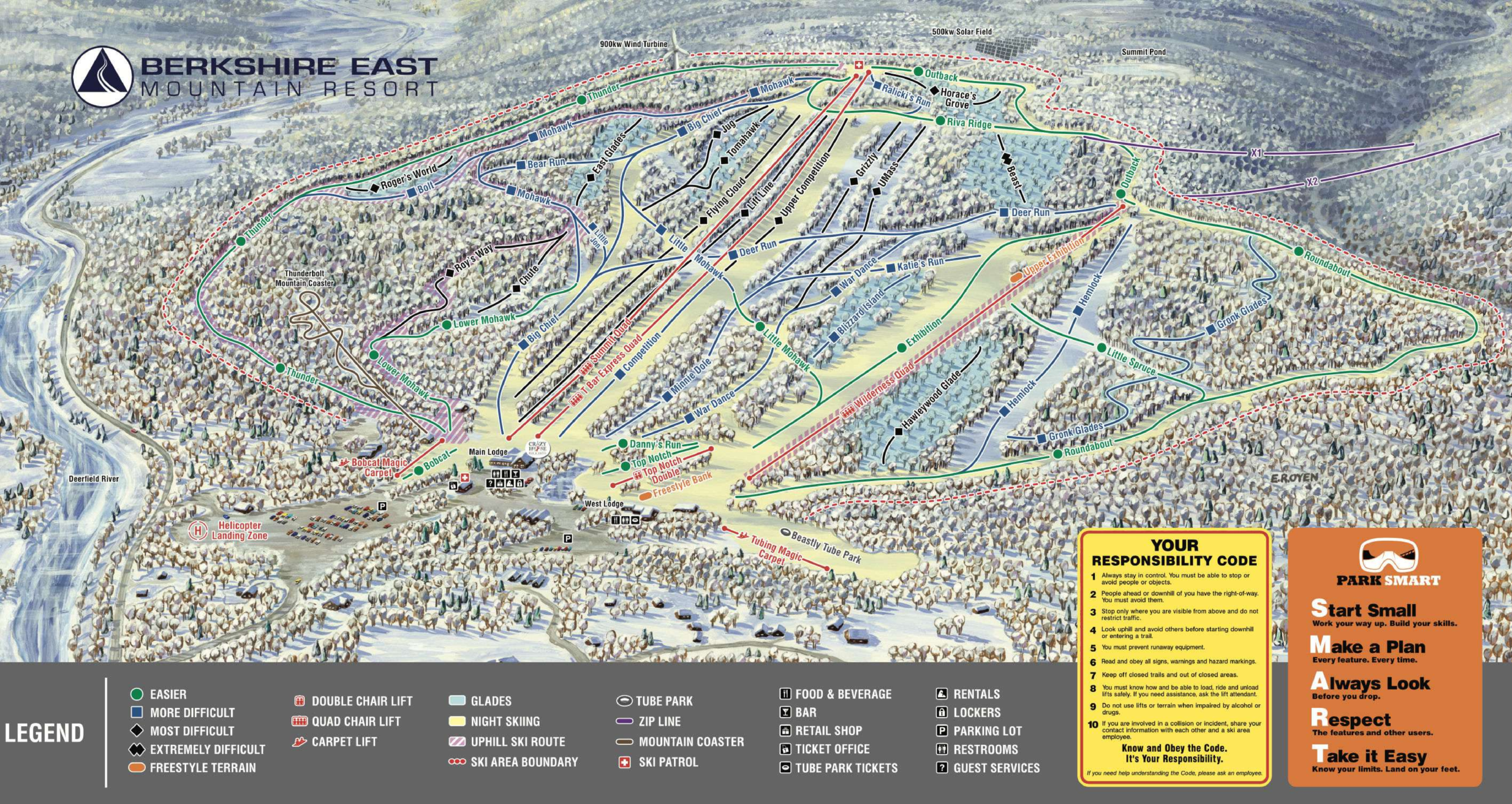 Berkshire East Ski Map Berkshire East Ski Map