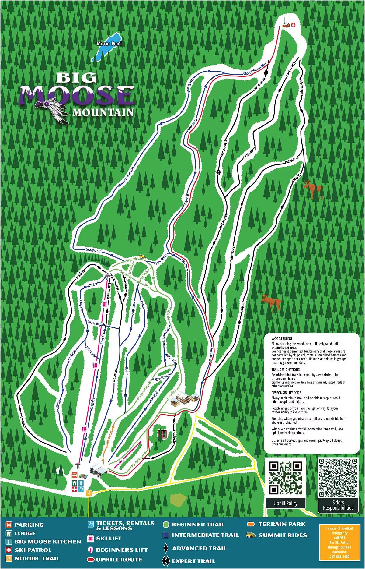 Big Moose Ski Map Big Moose Ski Map