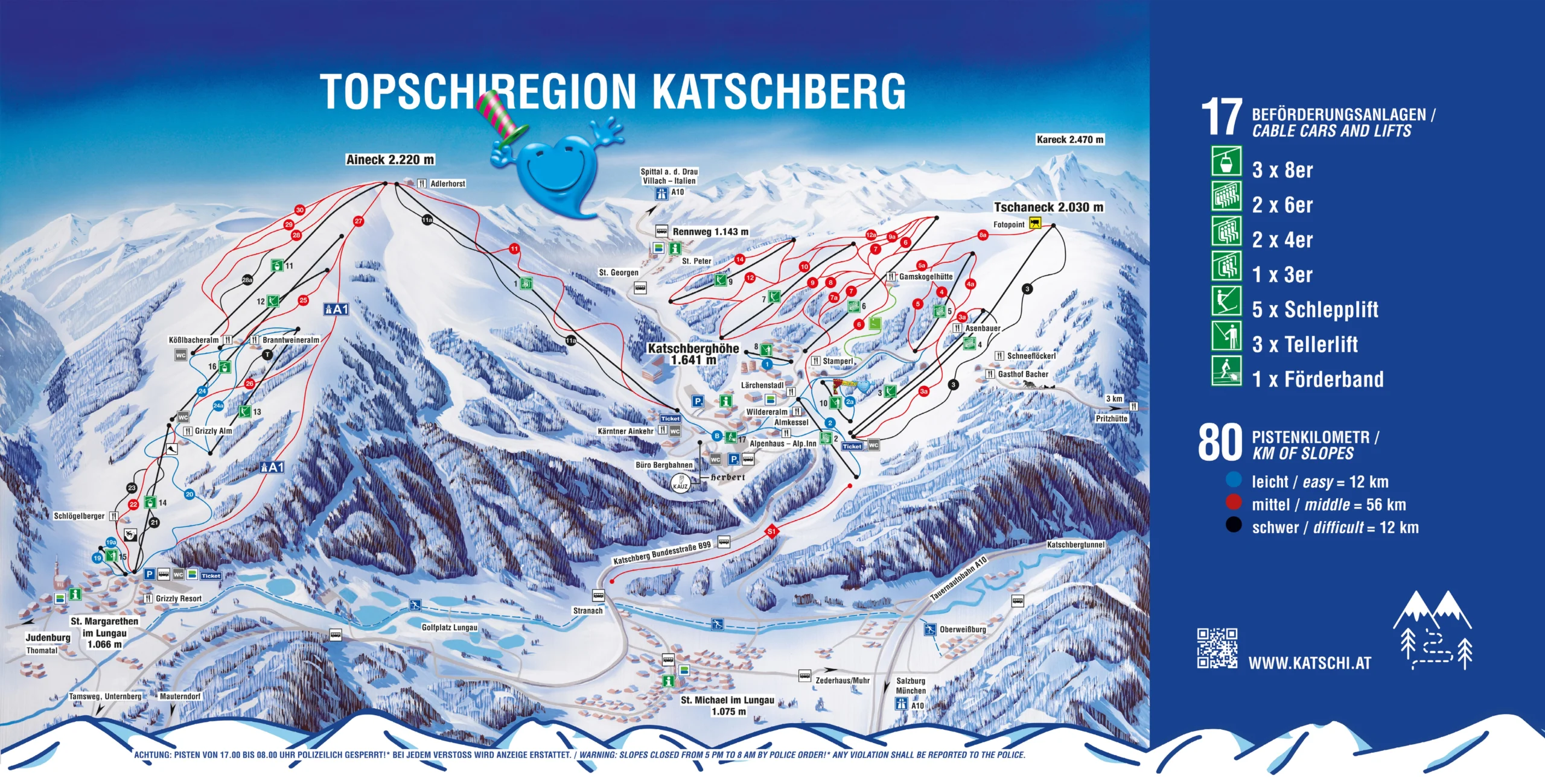 Katschberg Ski Map