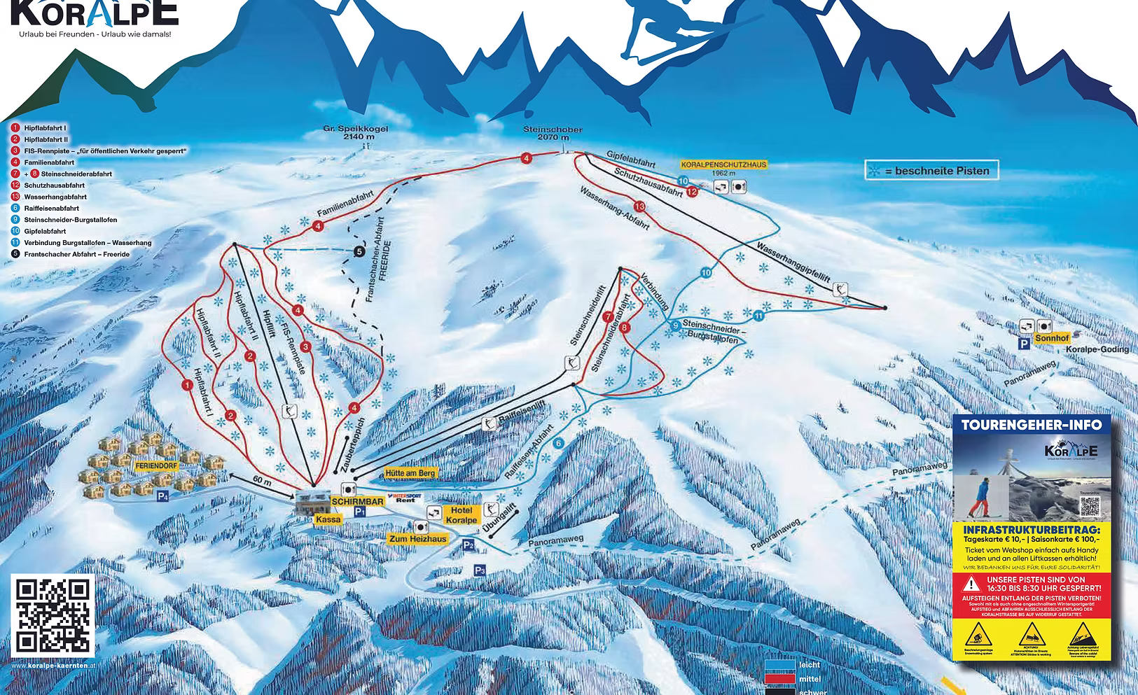 Koralpe Ski Map