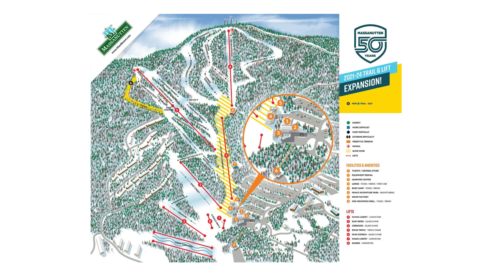 Massanutten Resort Ski Map Massanutten Resort Ski Map