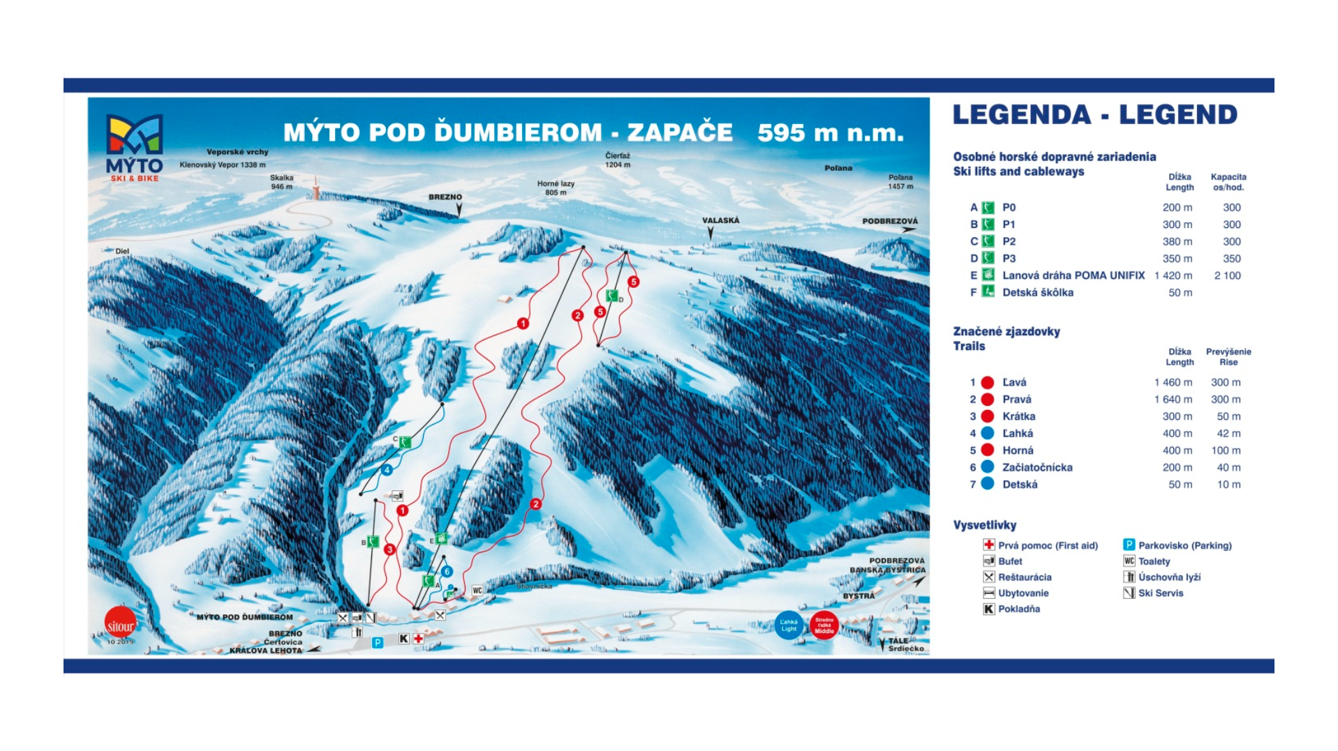 Mýto pod Ďumbierom Ski Map