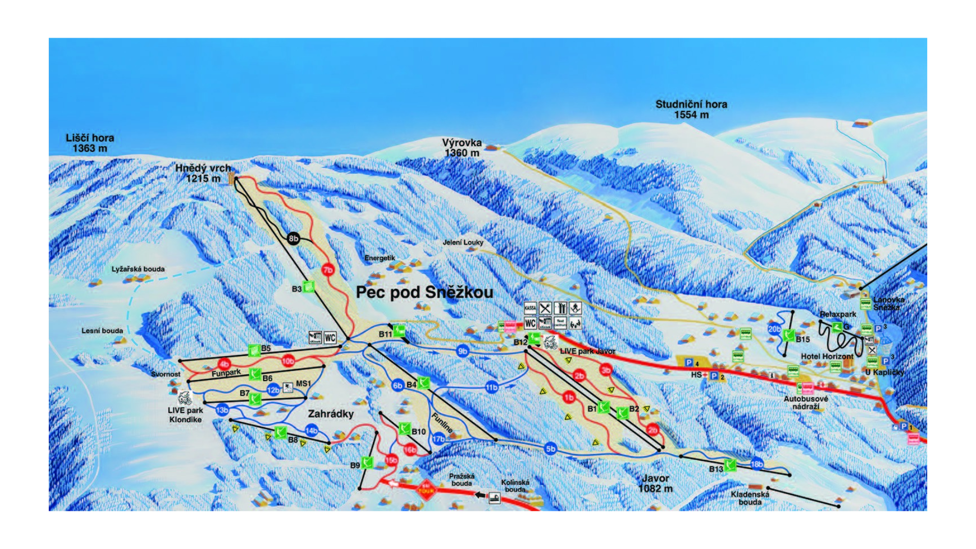 Pec pod Sněžkou Ski Map