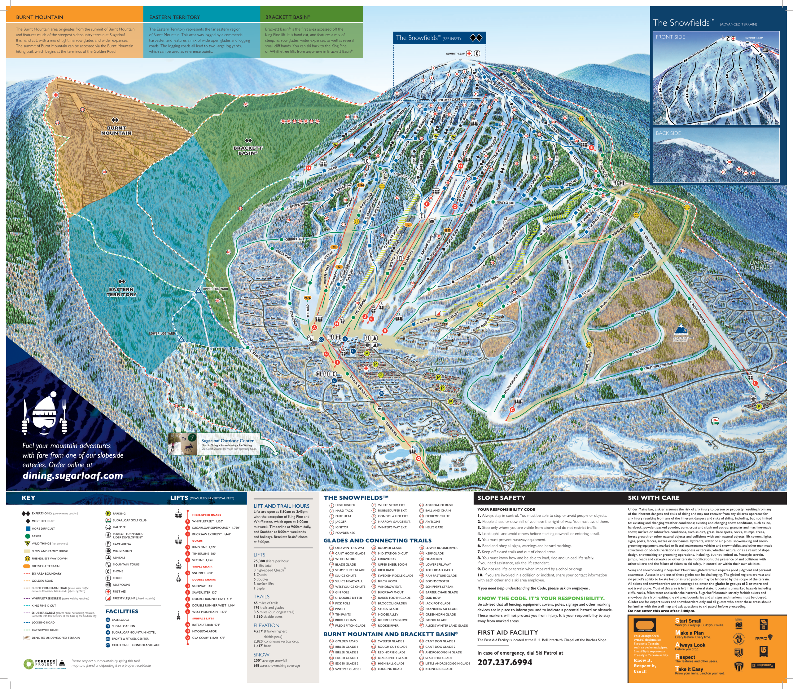 Sugarloaf Mountain Ski Map Sugarloaf Mountain Ski Map