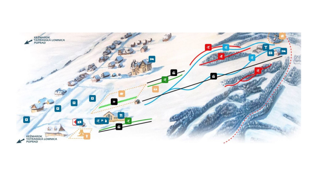 Zdiar Strachan Ski Map