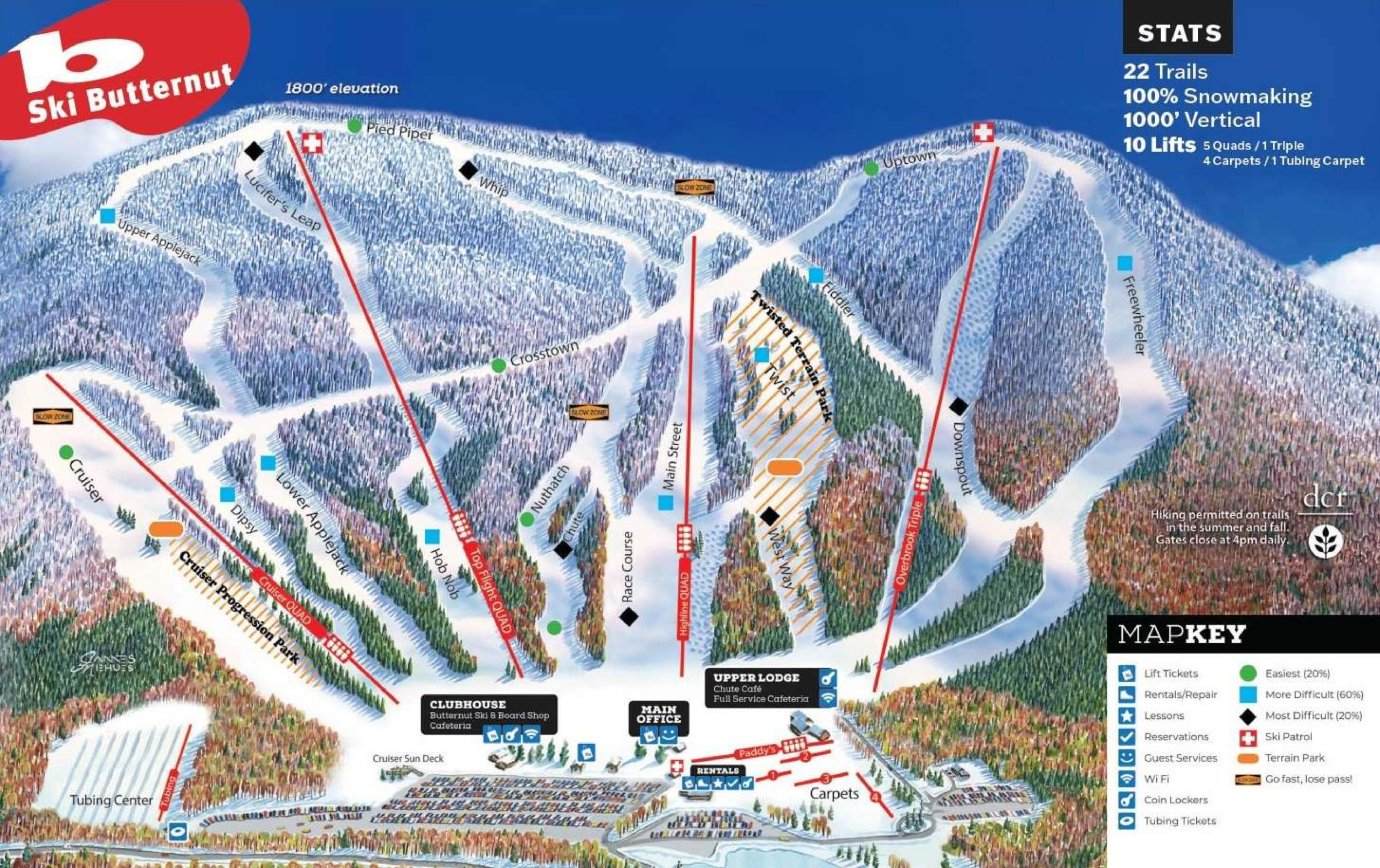 Butternut Ski Map Butternut Ski Map