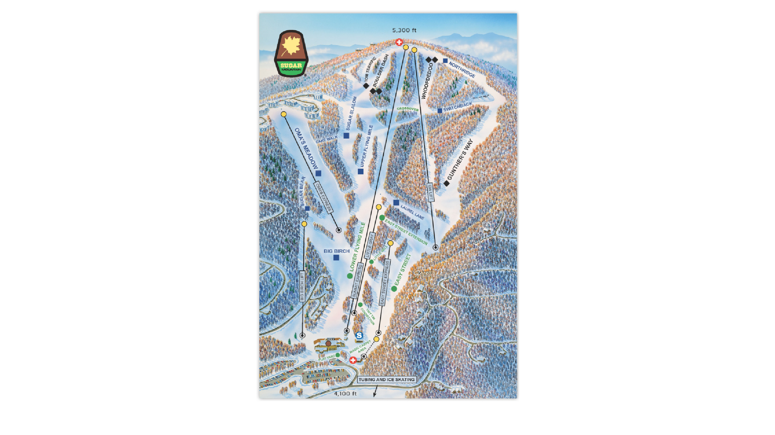 Sugar Mountain Ski Map Sugar Mountain Ski Map