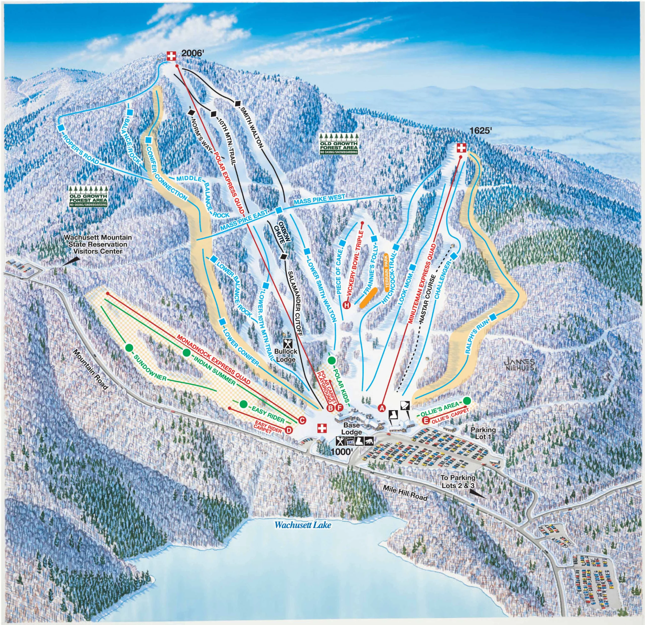 Wachusett Ski Map Wachusett Ski Map