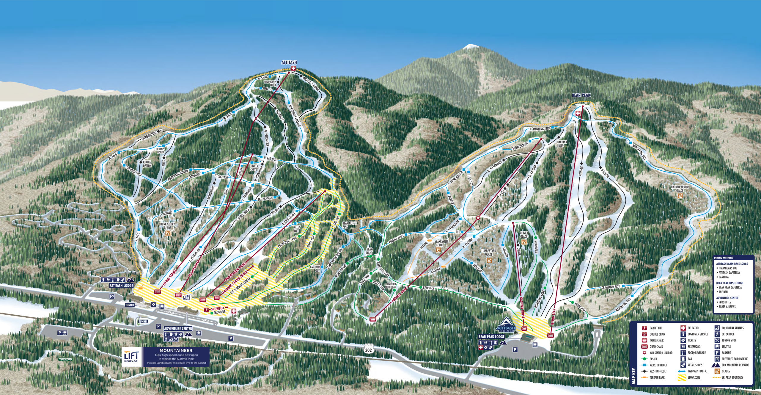 Attitash Ski Map Attitash Ski Map
