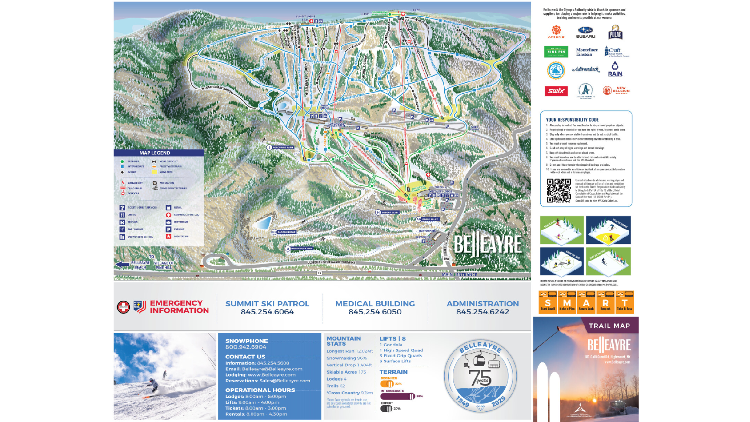 Belleayre Mountain Ski Map