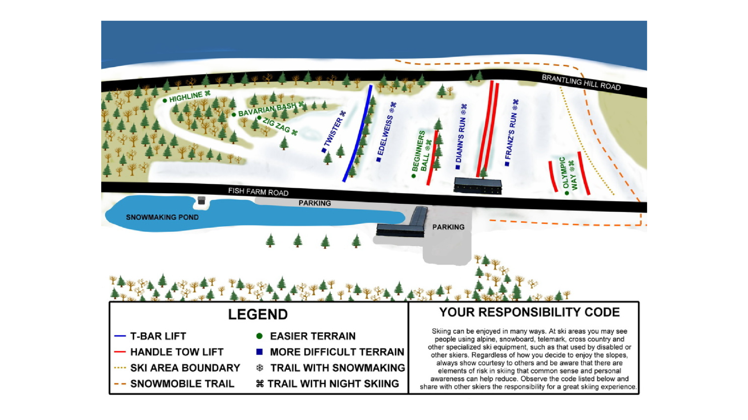 Brantling Ski Map
