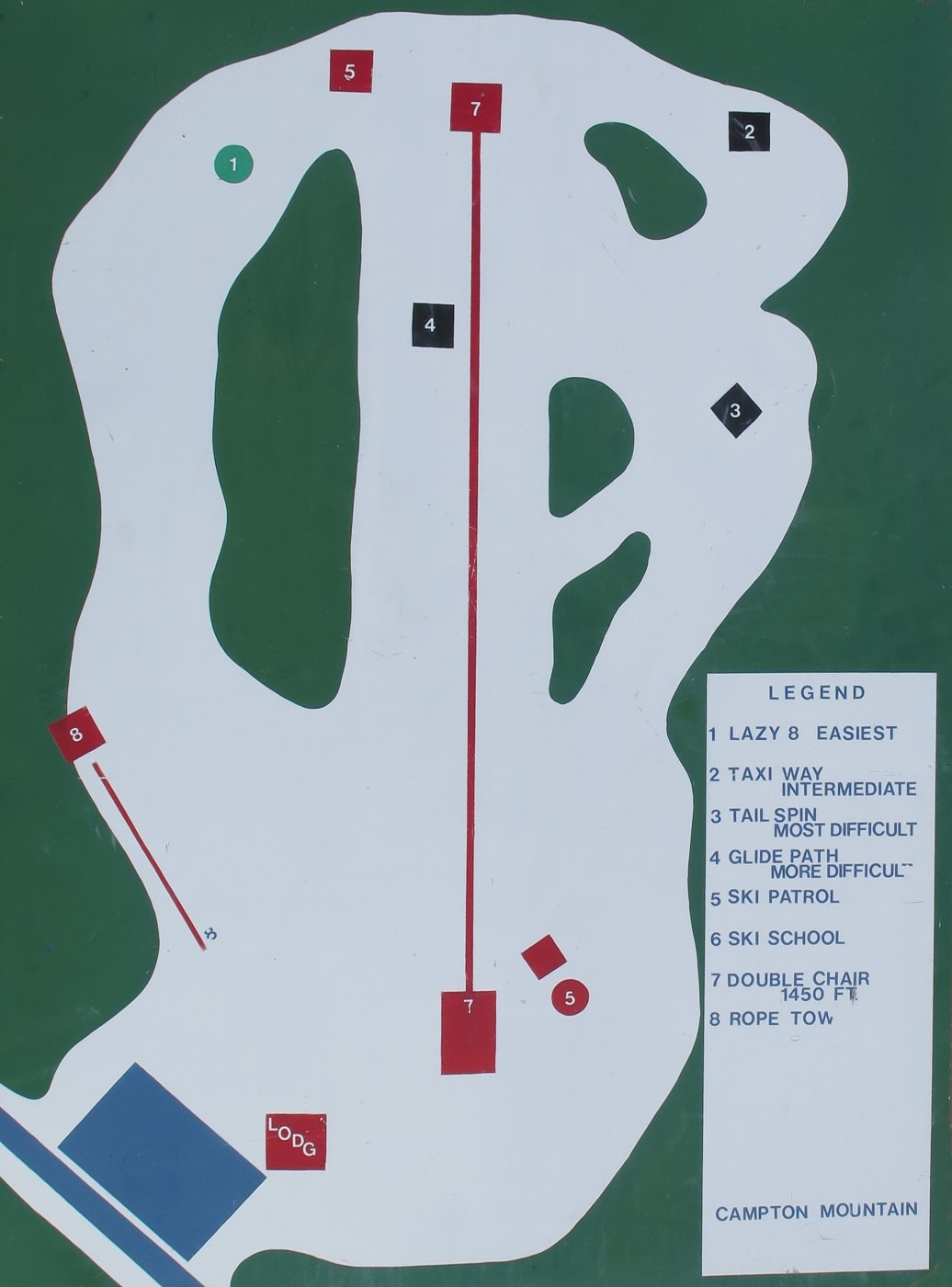 Campton Mountain Ski Map Campton Mountain Ski Map