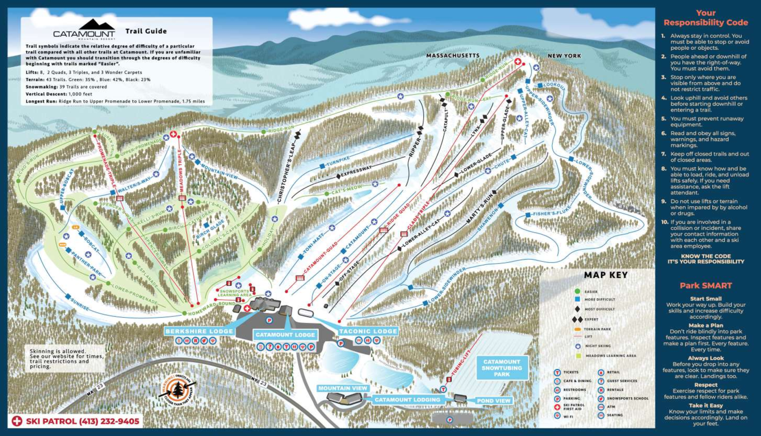 Catamount Ski Map