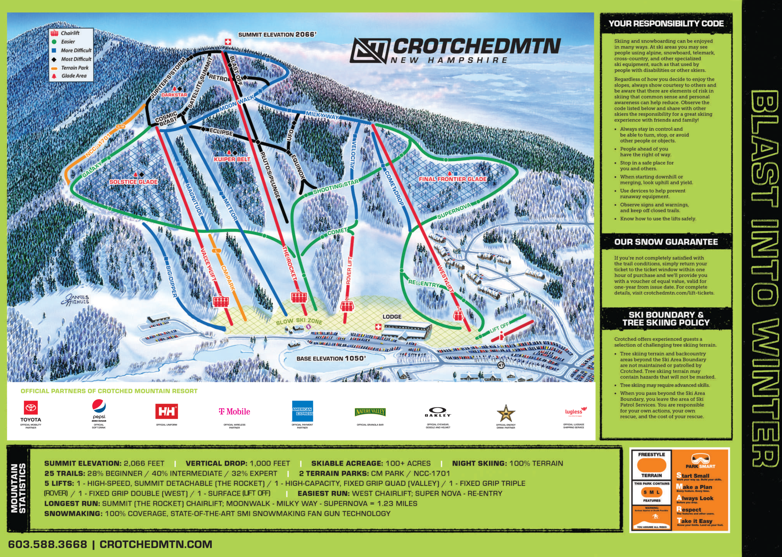 Crotched Mountain Ski Map Crotched Mountain Ski Map