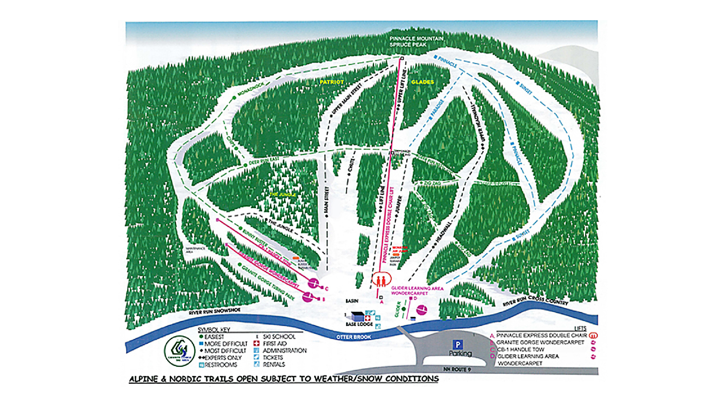 Granite Gorge Ski Map Granite Gorge Ski Map