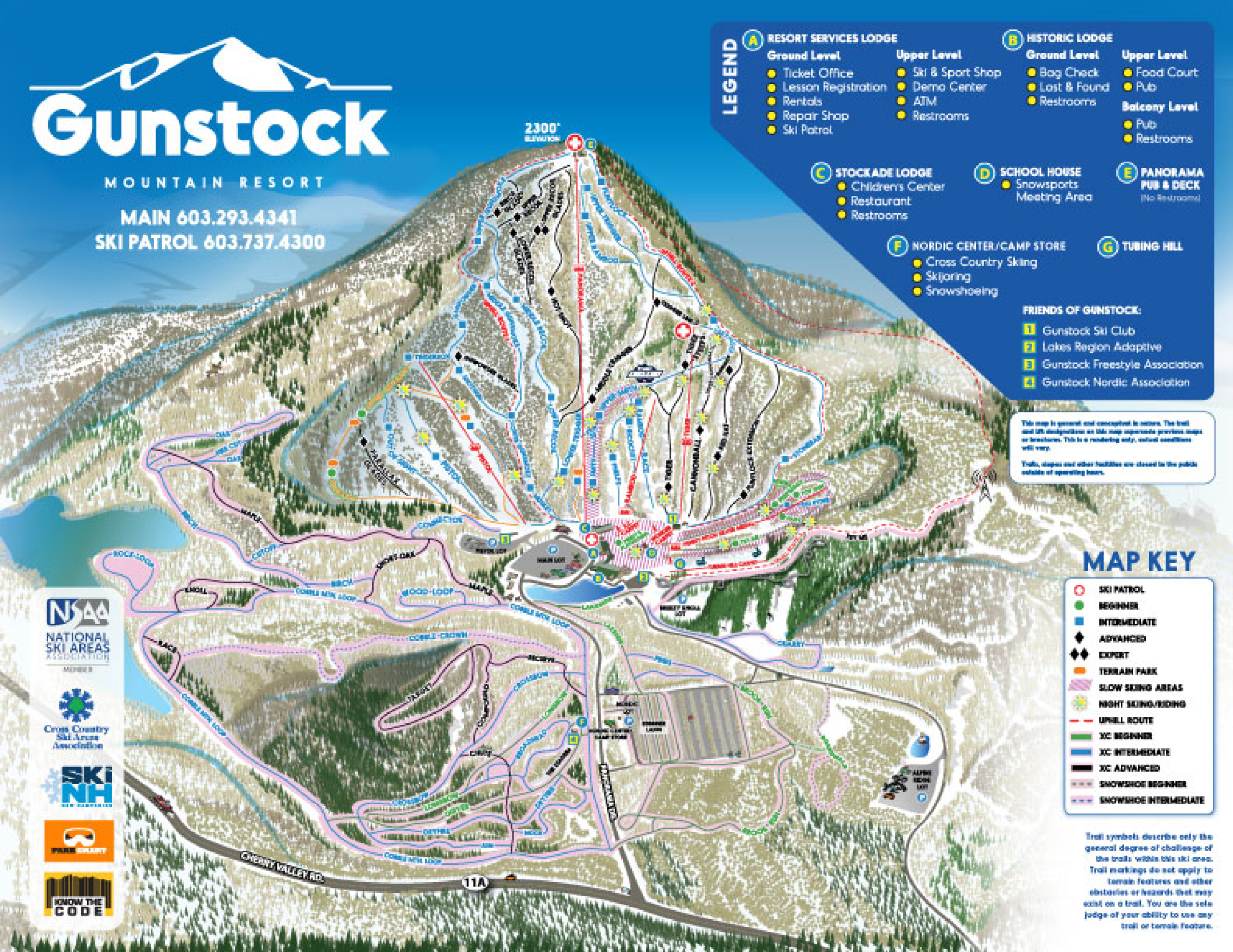 Gunstock Ski Map Gunstock Ski Map