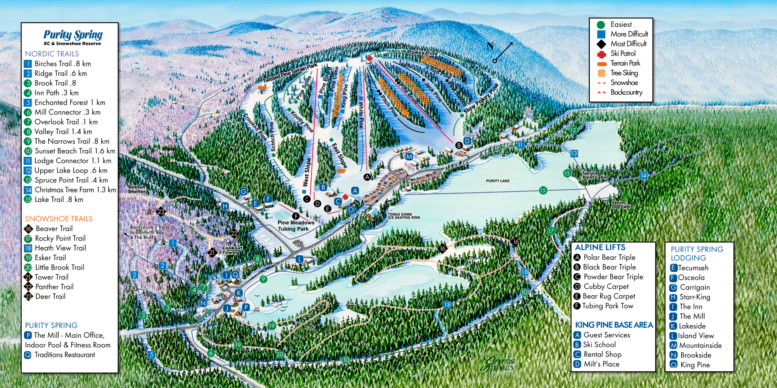 King Pine Ski Map King Pine Ski Map