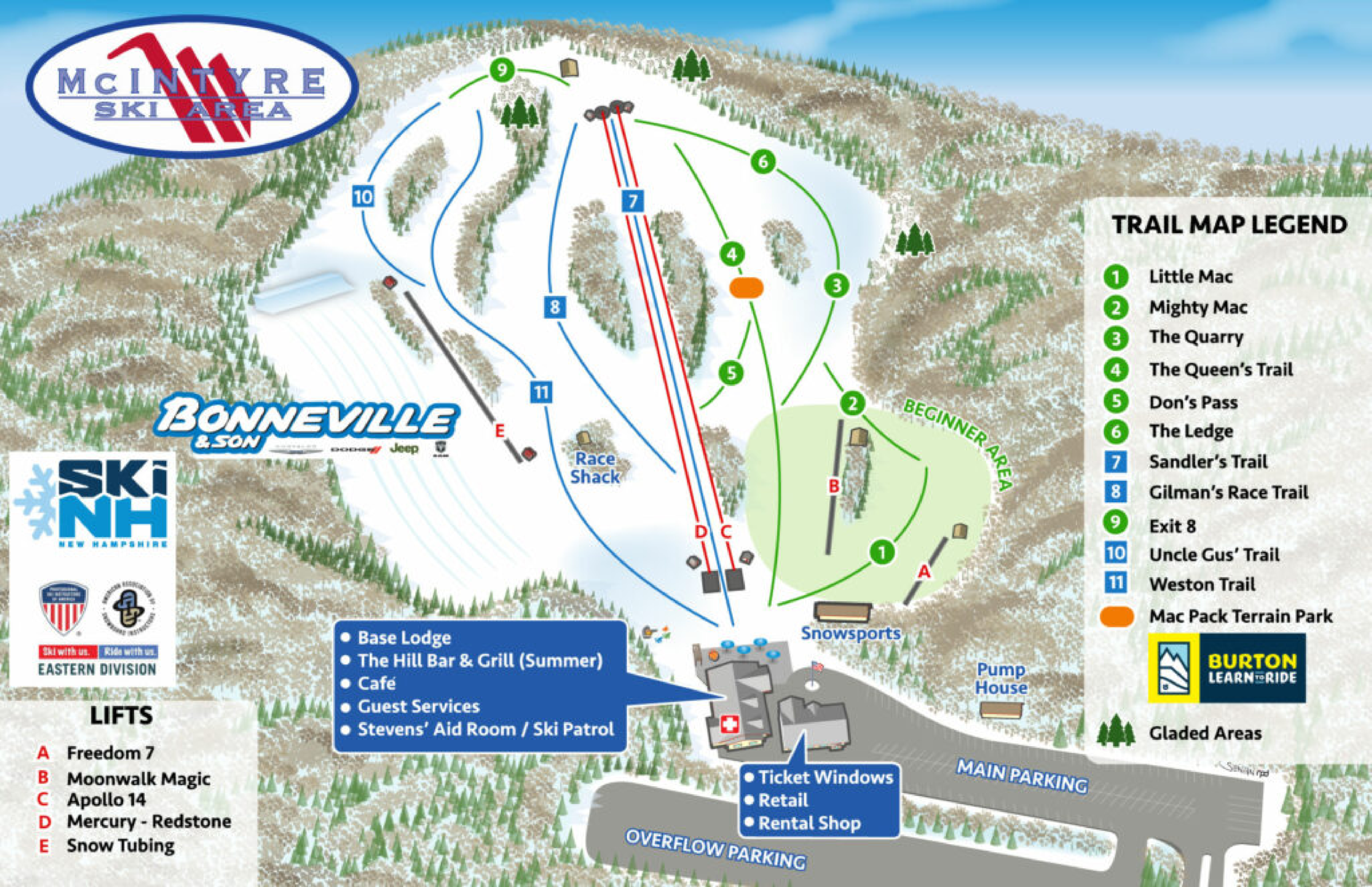 McIntyre Ski Map McIntyre Ski Map