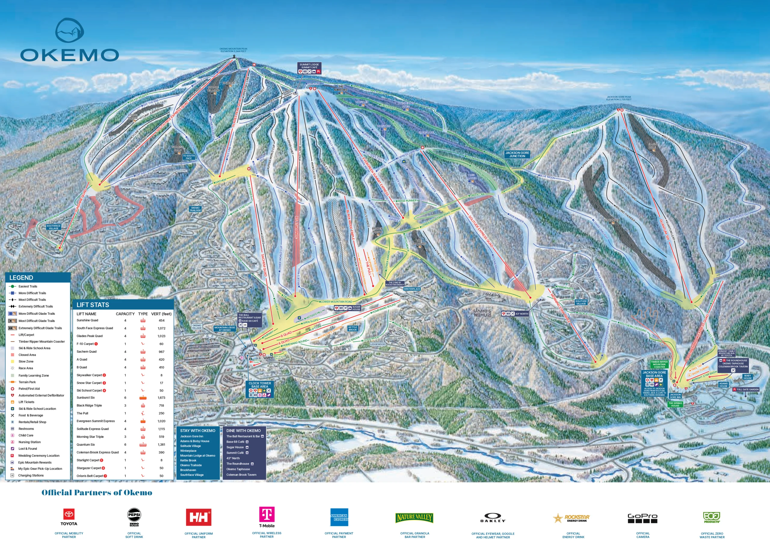Okemo Ski Map Okemo Ski Map
