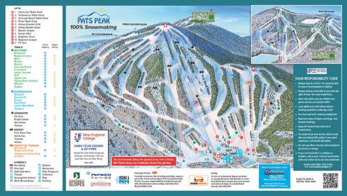 Pat's Peak Ski Map Pat's Peak Ski Map