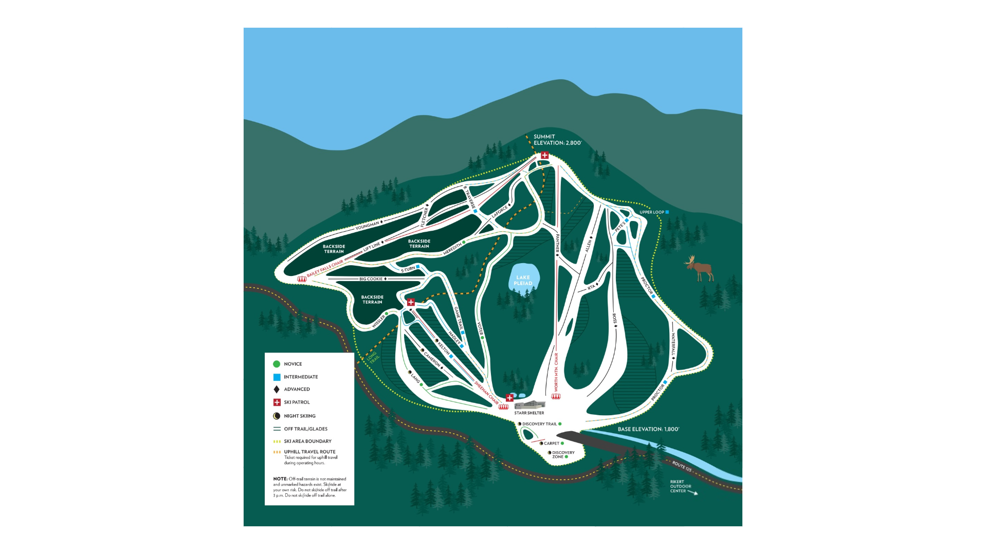 Snow Bowl Ski Map Snow Bowl Ski Map