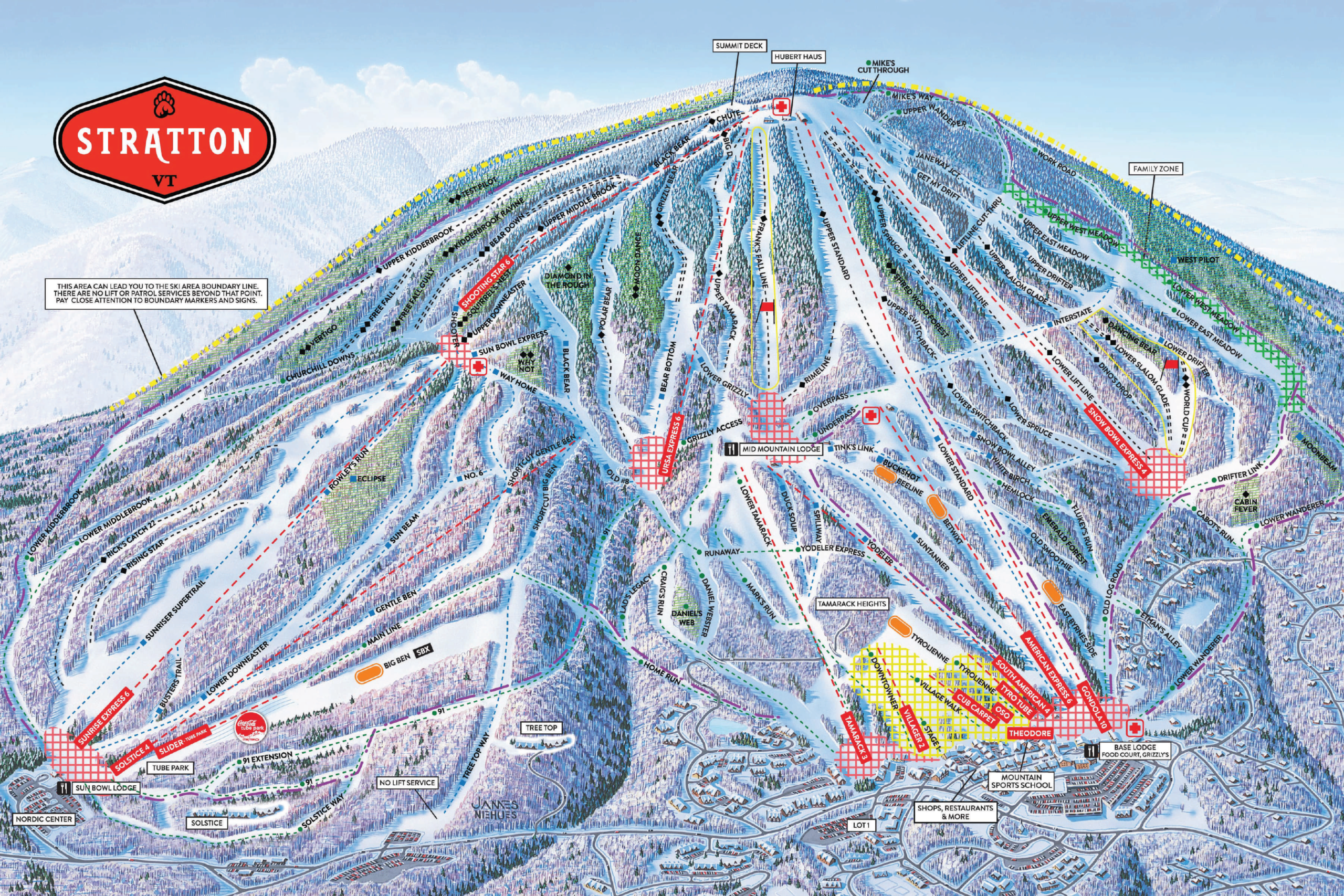 Stratton Ski Map Stratton Ski Map
