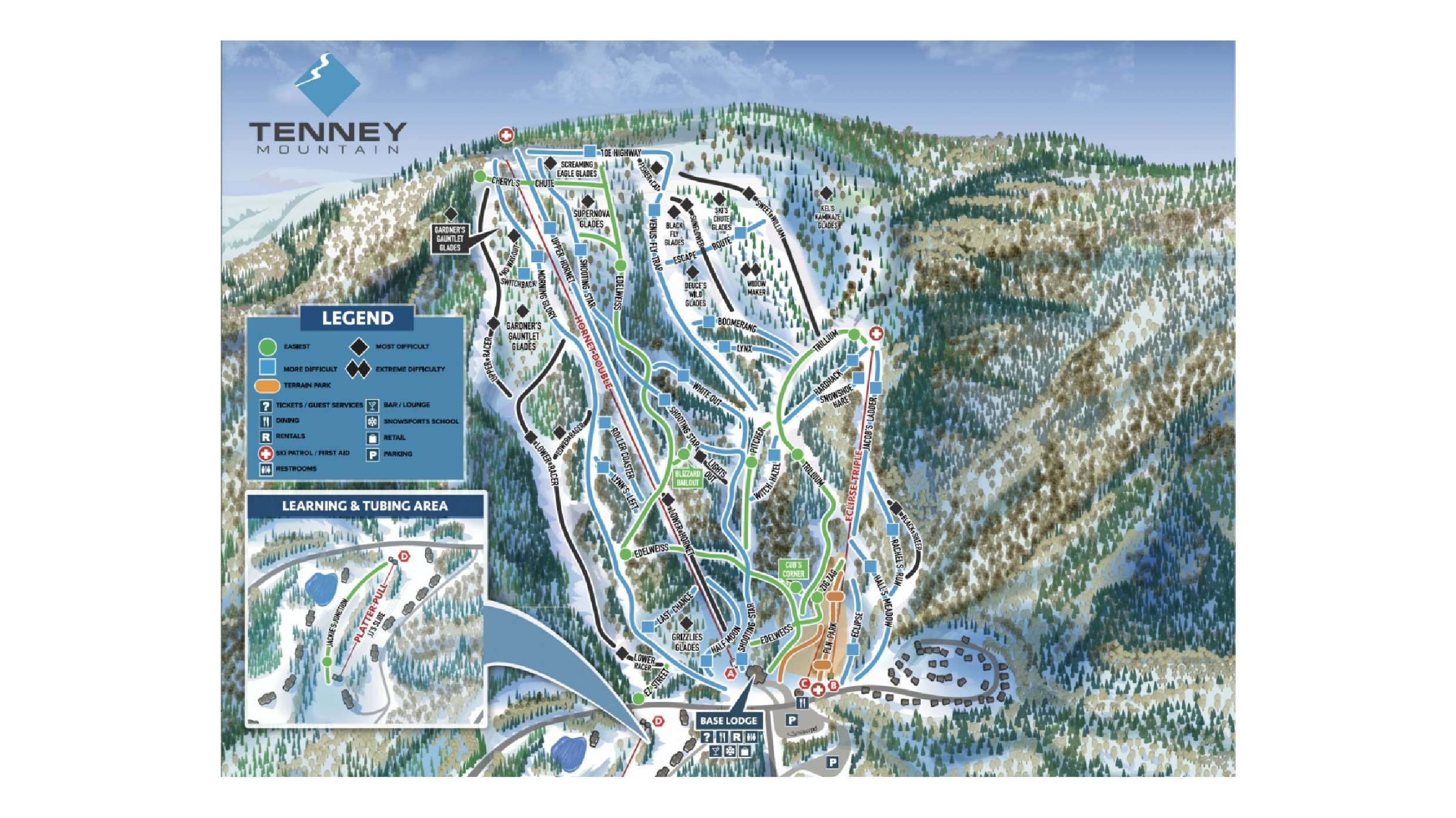 Tenney Mountain Ski Map Tenney Mountain Ski Map