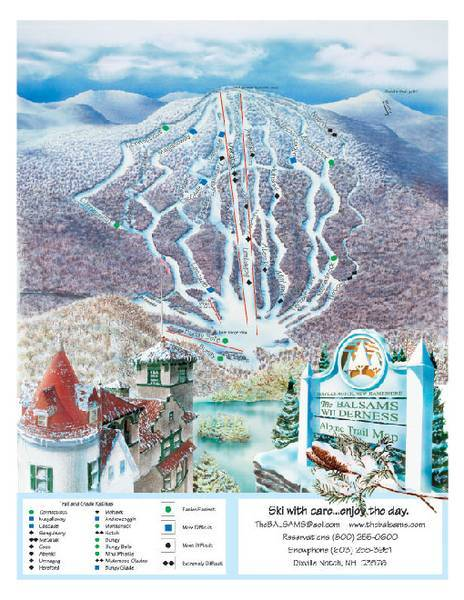The Balsams Ski Map The Balsams Ski Map