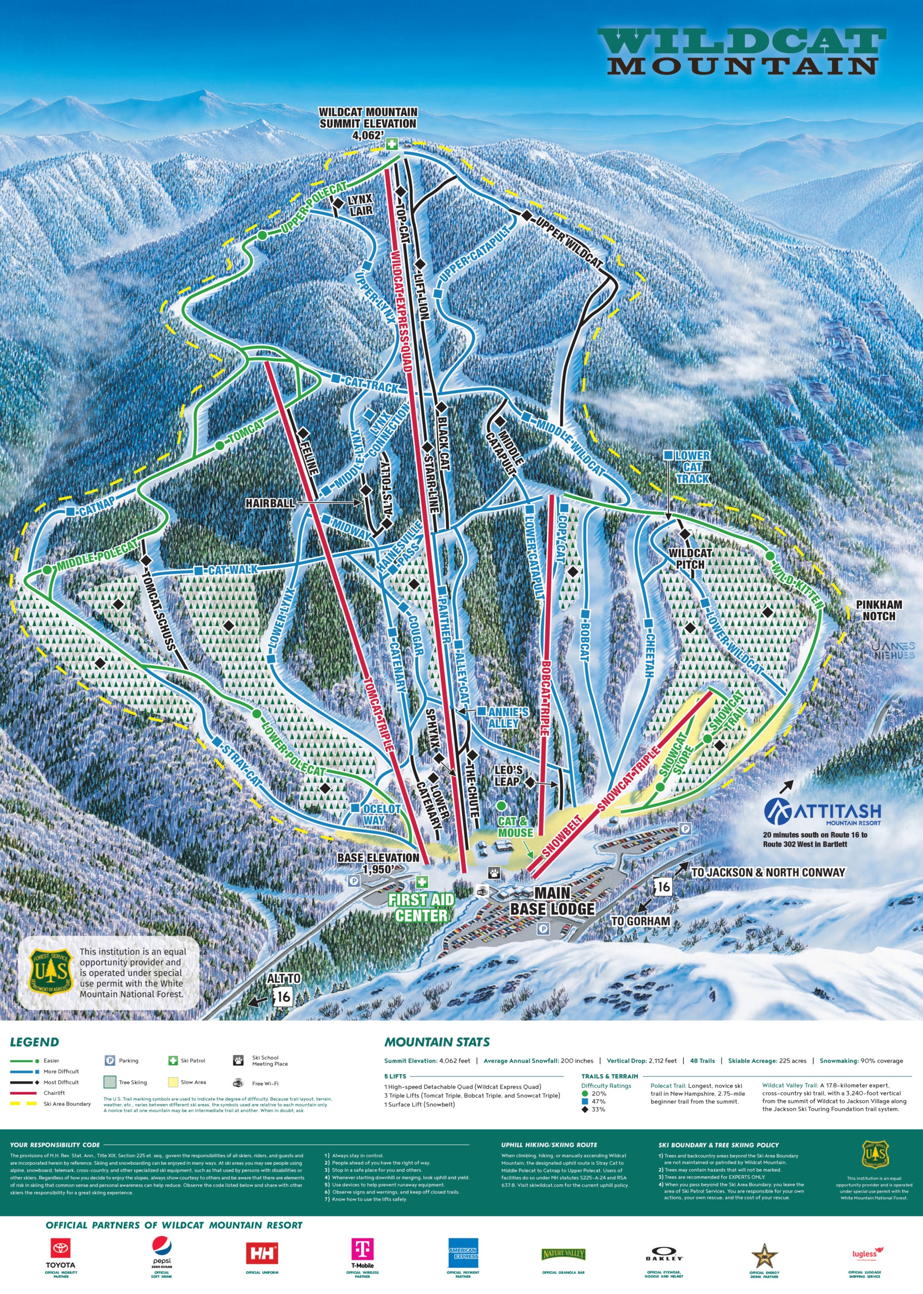 Wildcat Mountain Ski Map Wildcat Mountain Ski Map