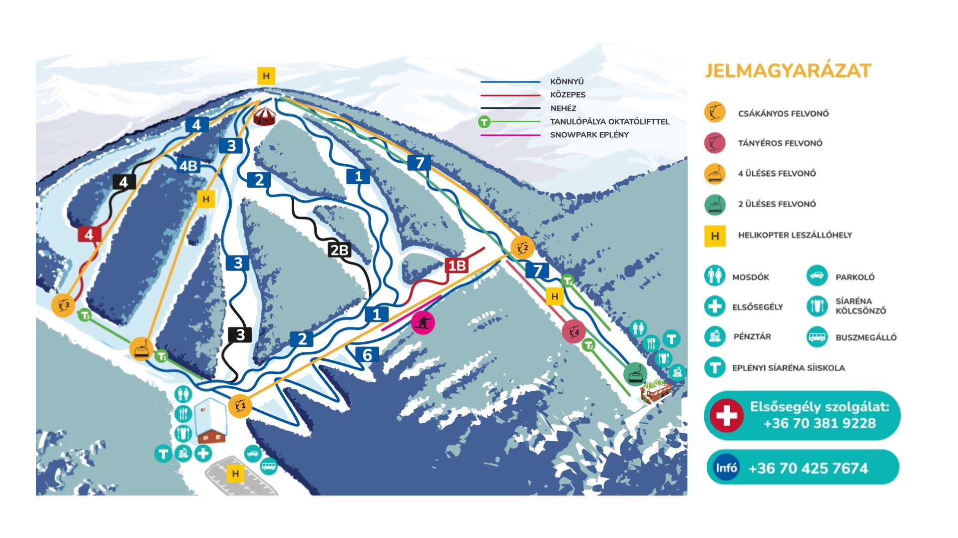 Eplény Ski Map