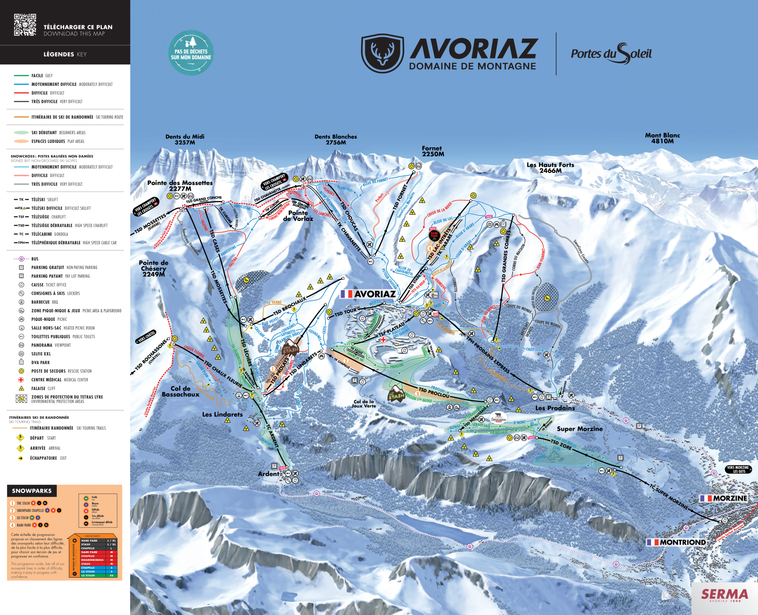 Avoriaz Ski Map