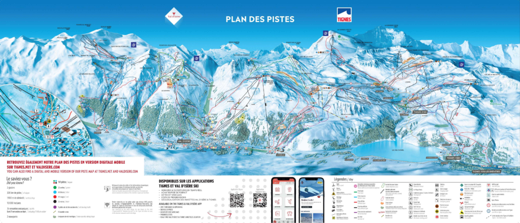 Espace Killy Ski Map