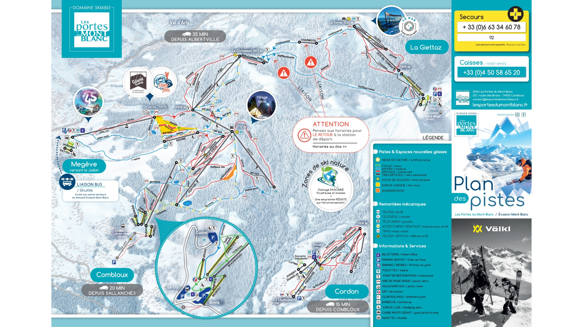 La Giettaz Ski Map