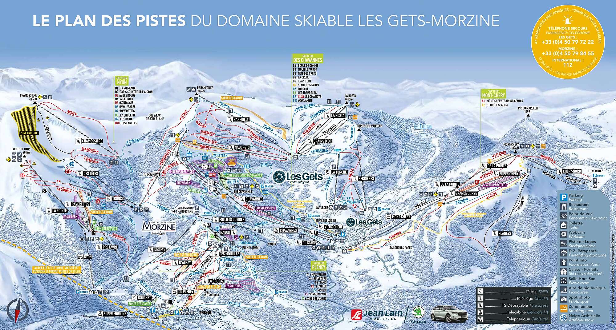Les Gets Ski Map