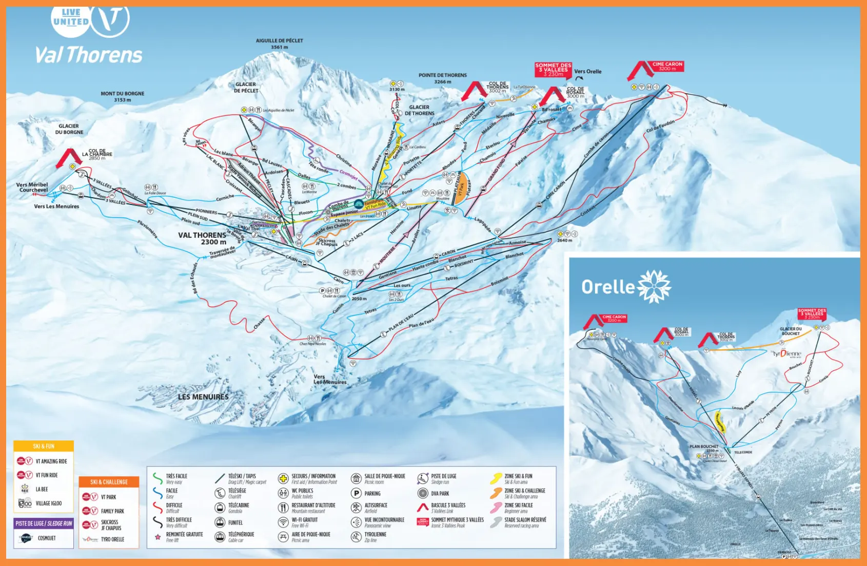 Orelle Ski Map