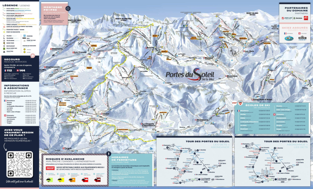 Portes du Soleil Ski Map