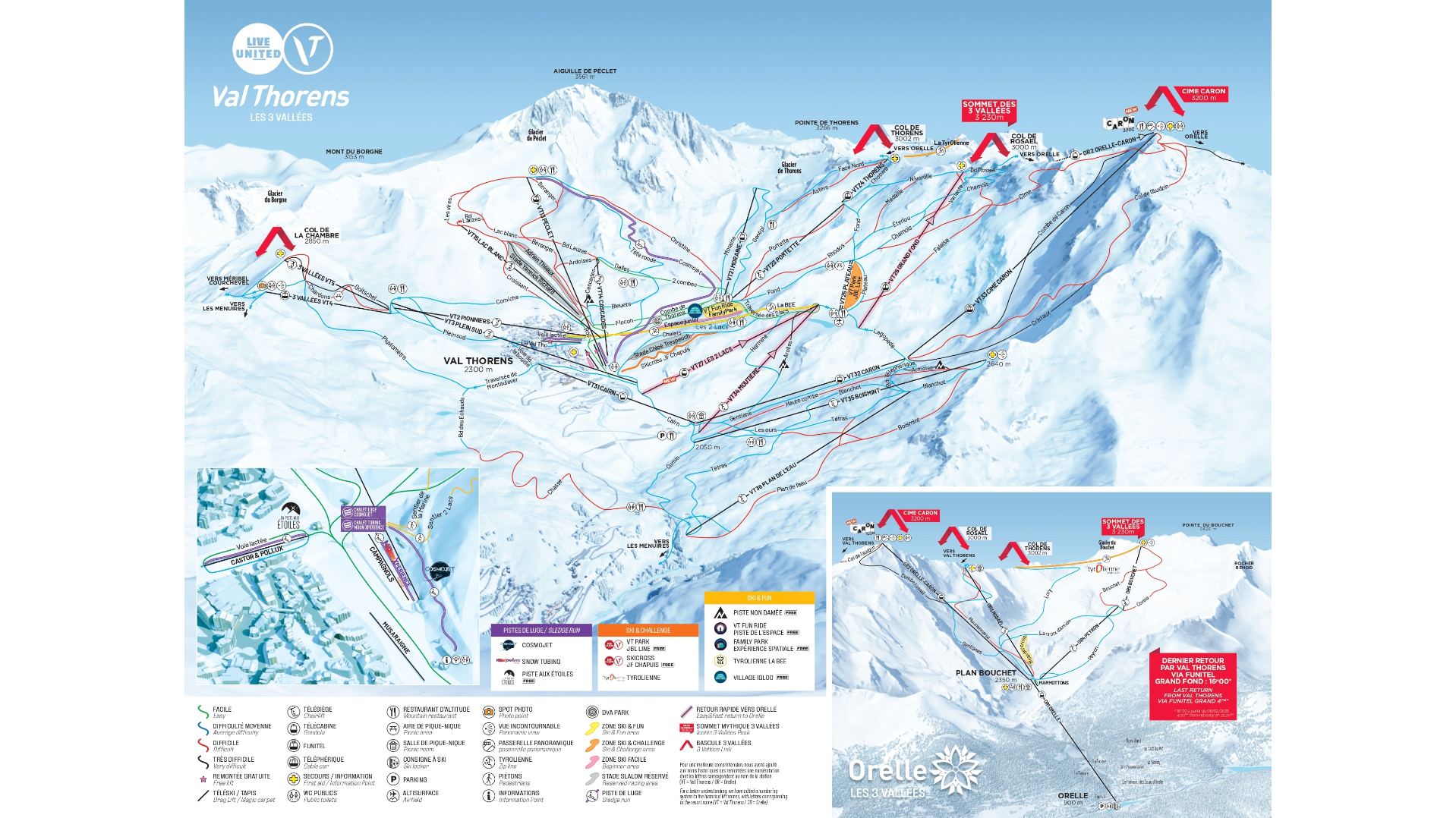 Val Thorens Ski Map