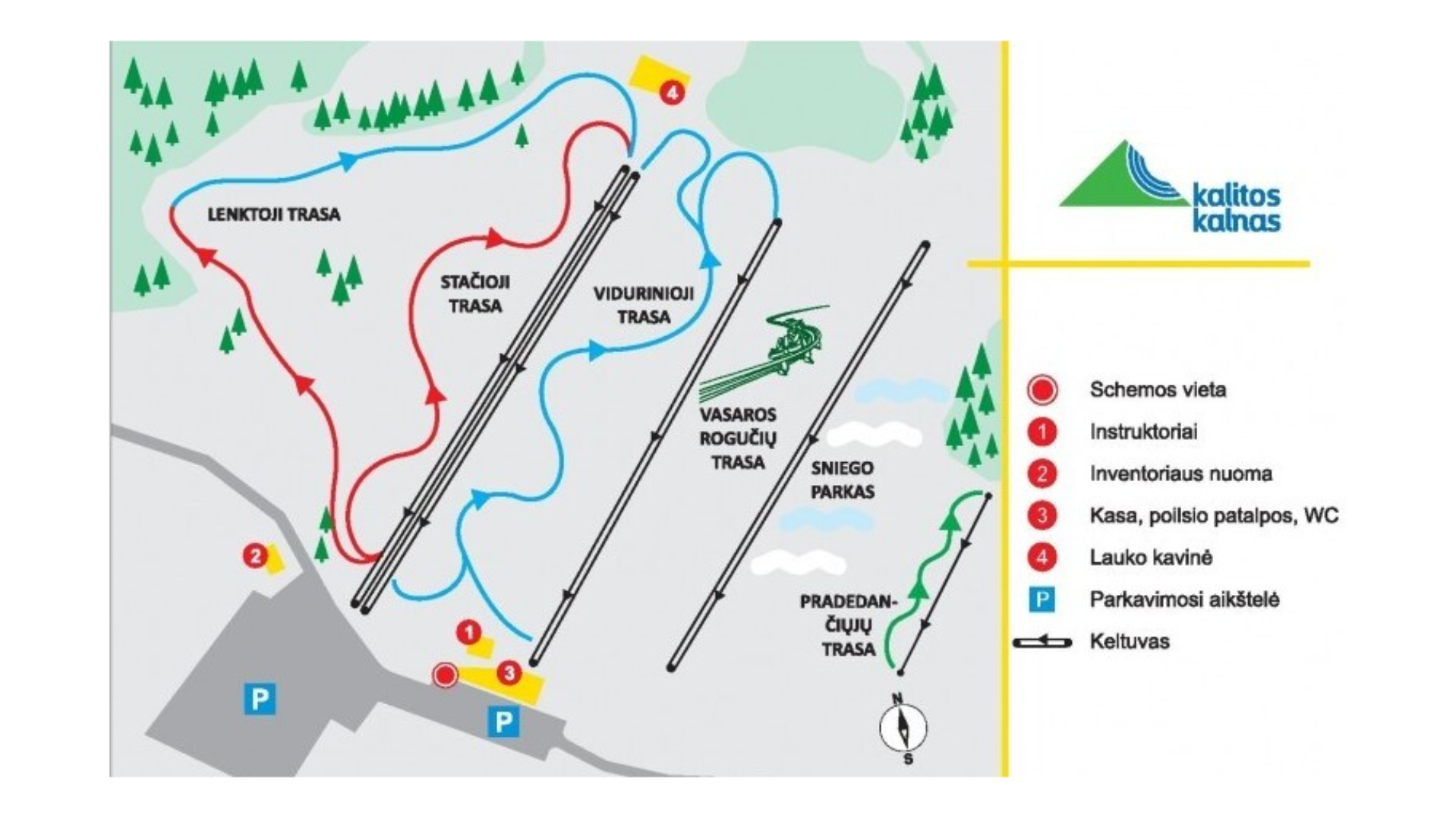 Anykščiai Ski Map
