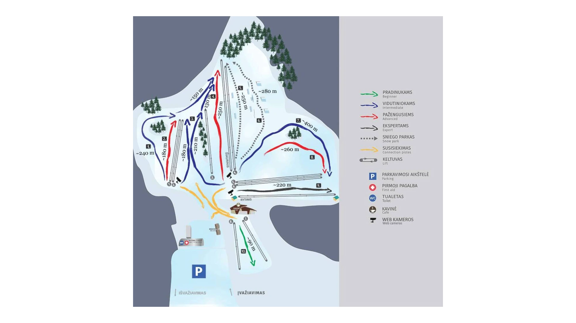 Liepkalnis Ski Map