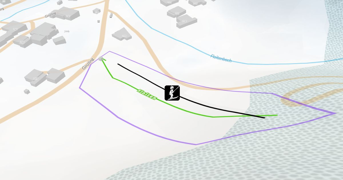 Floitenlift - Ginzling Ski Map