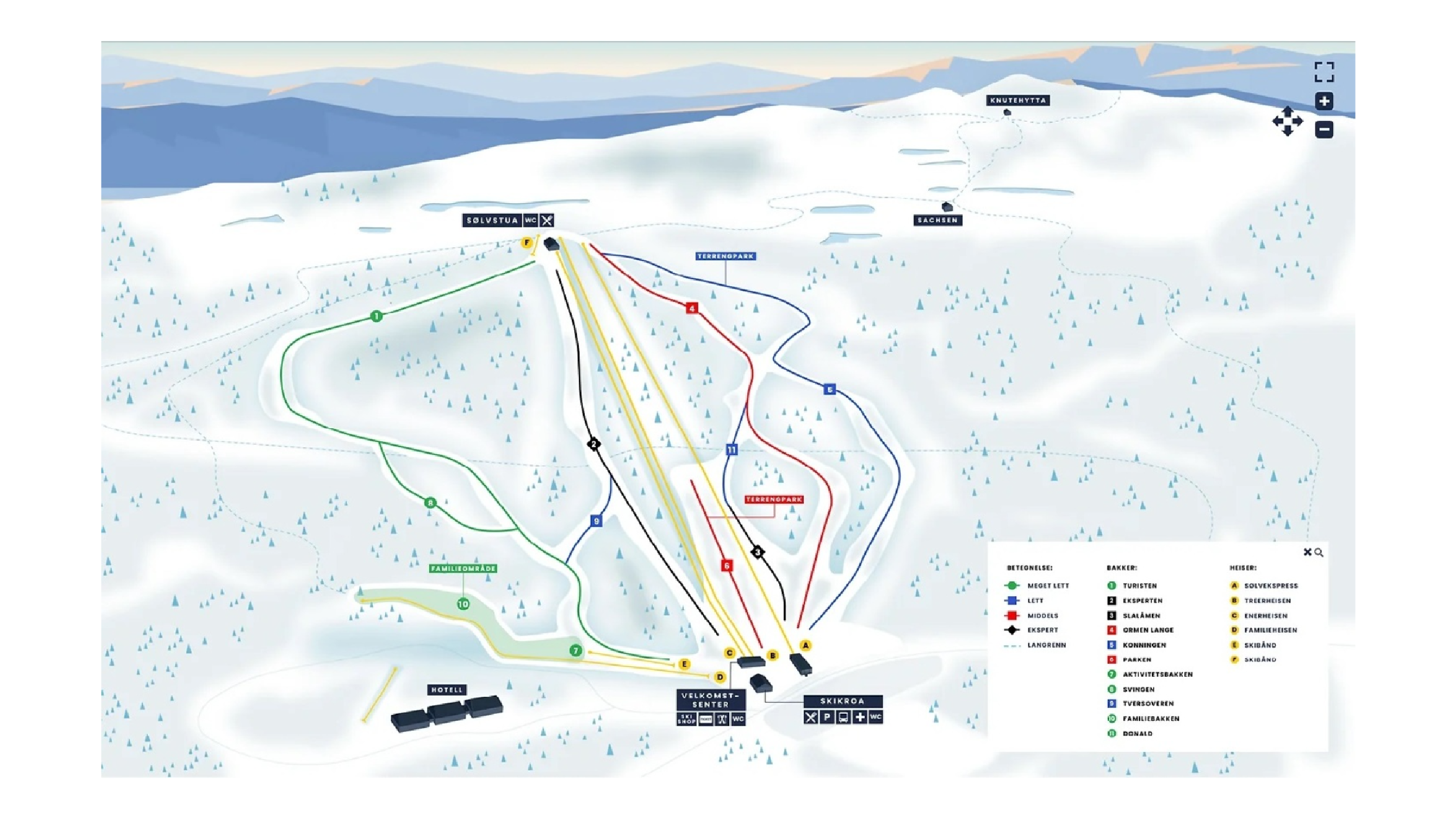 Kongsberg Ski Map