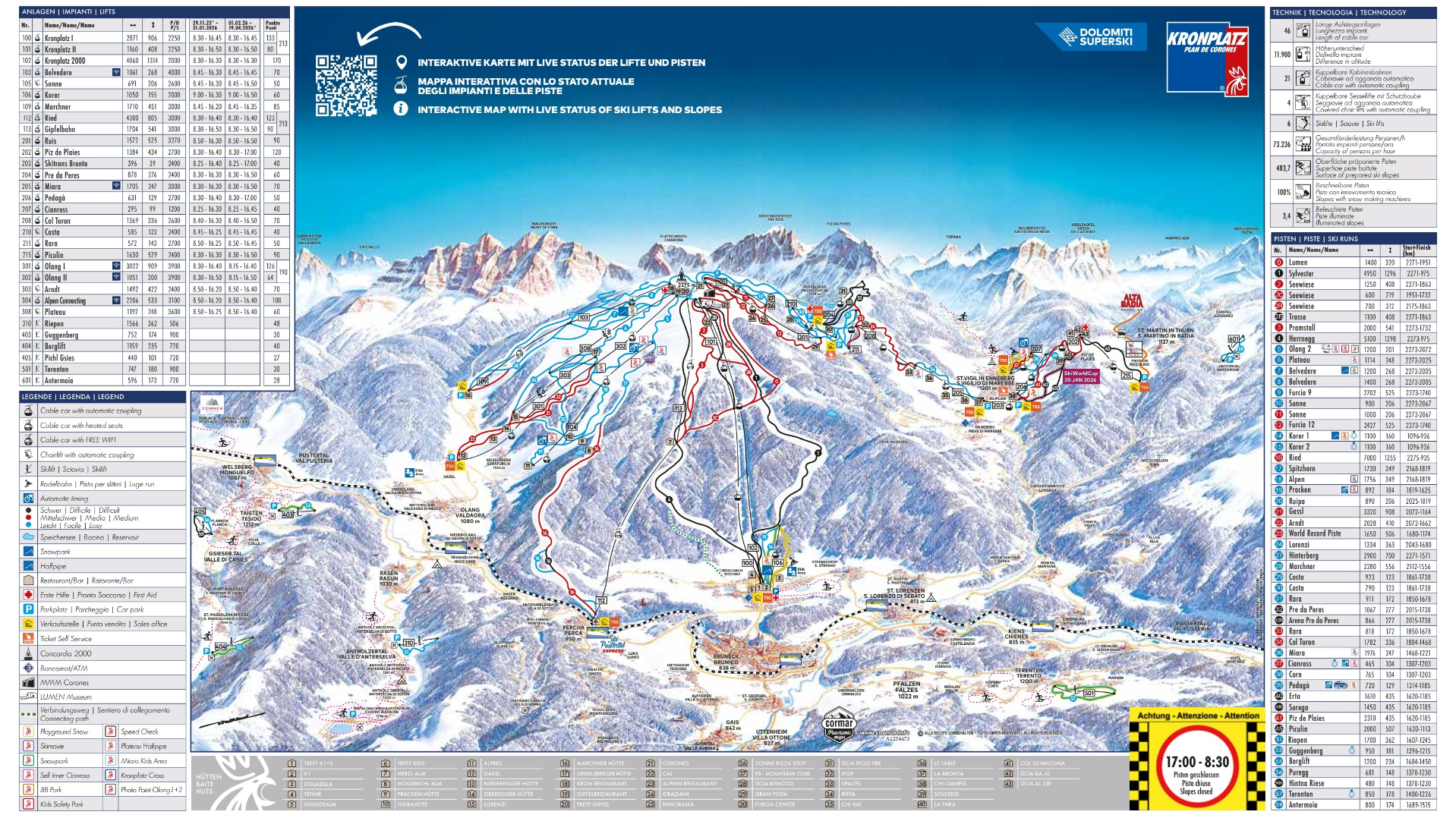 Kronplatz Ski Map