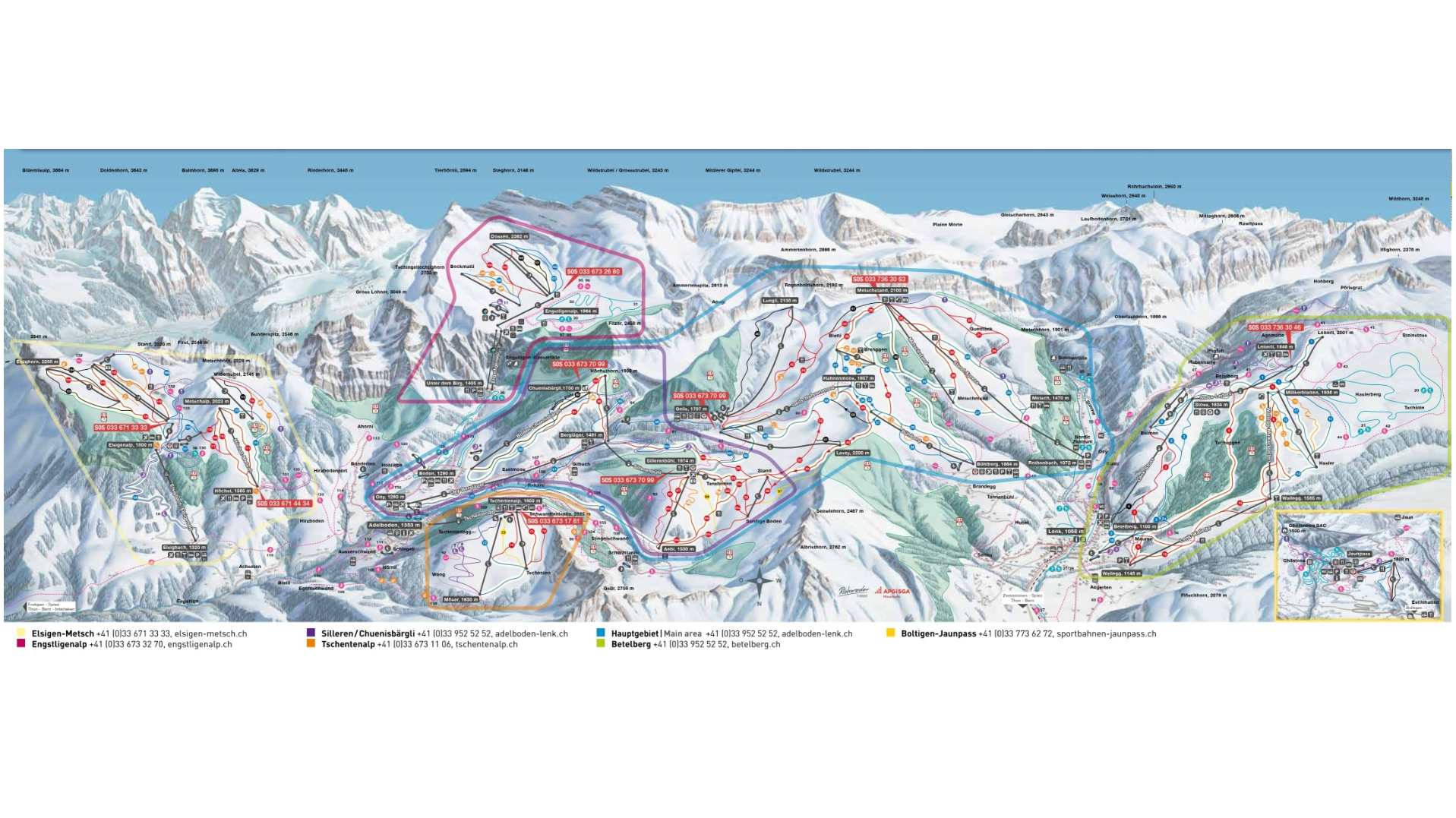 Adelboden Ski Map