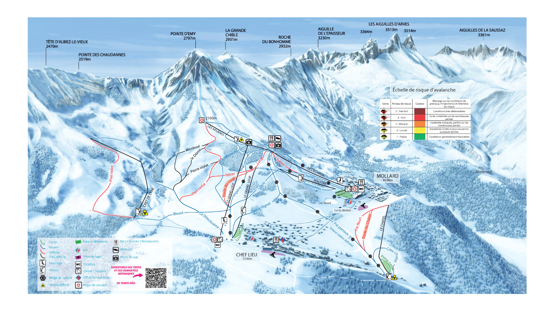 Albiez Ski Map