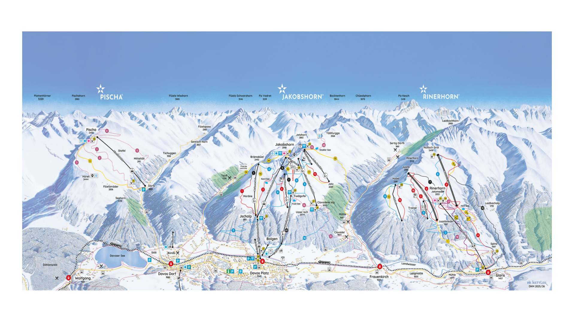 Davos Ski Map