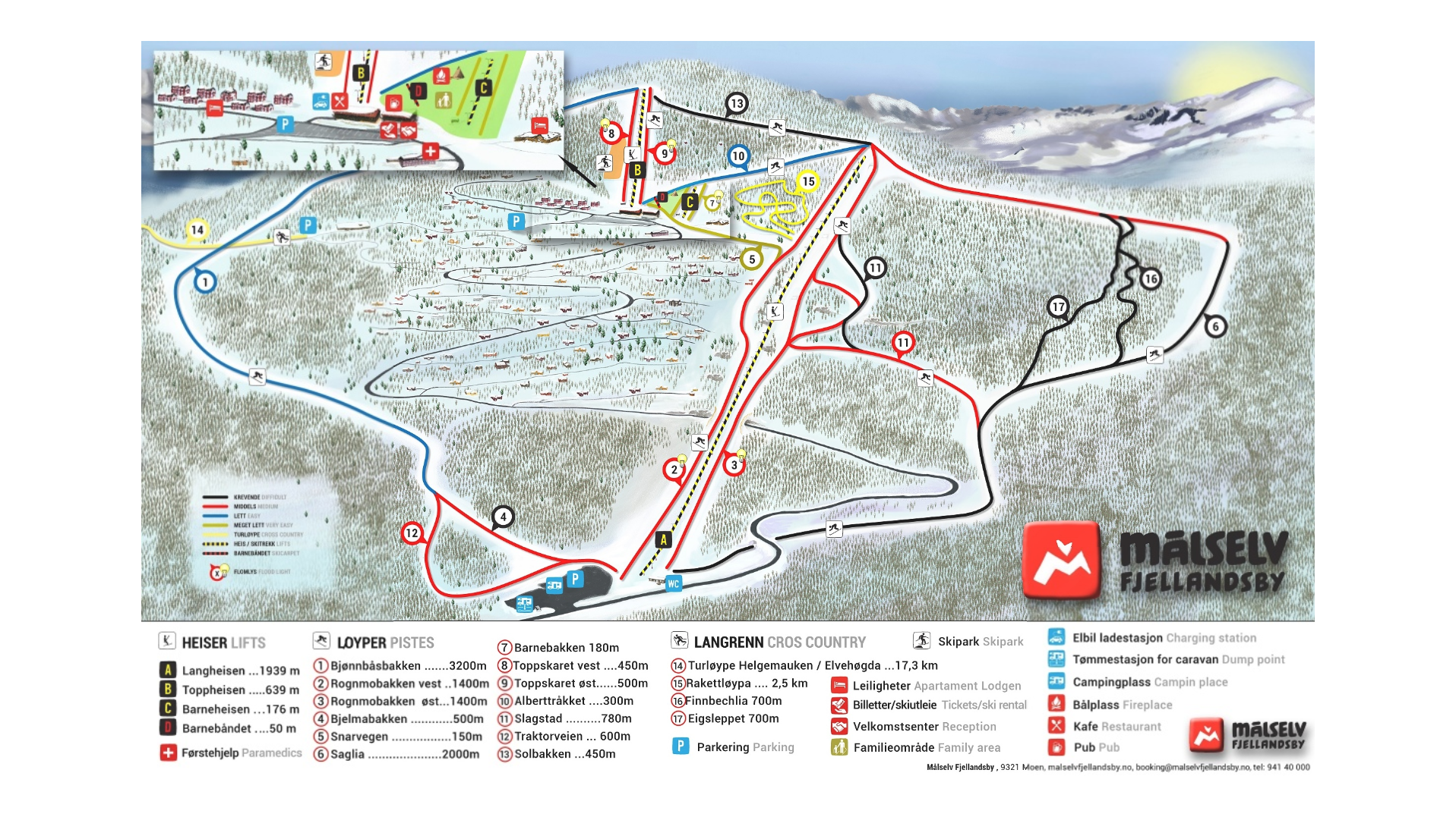 Målselv Ski Map
