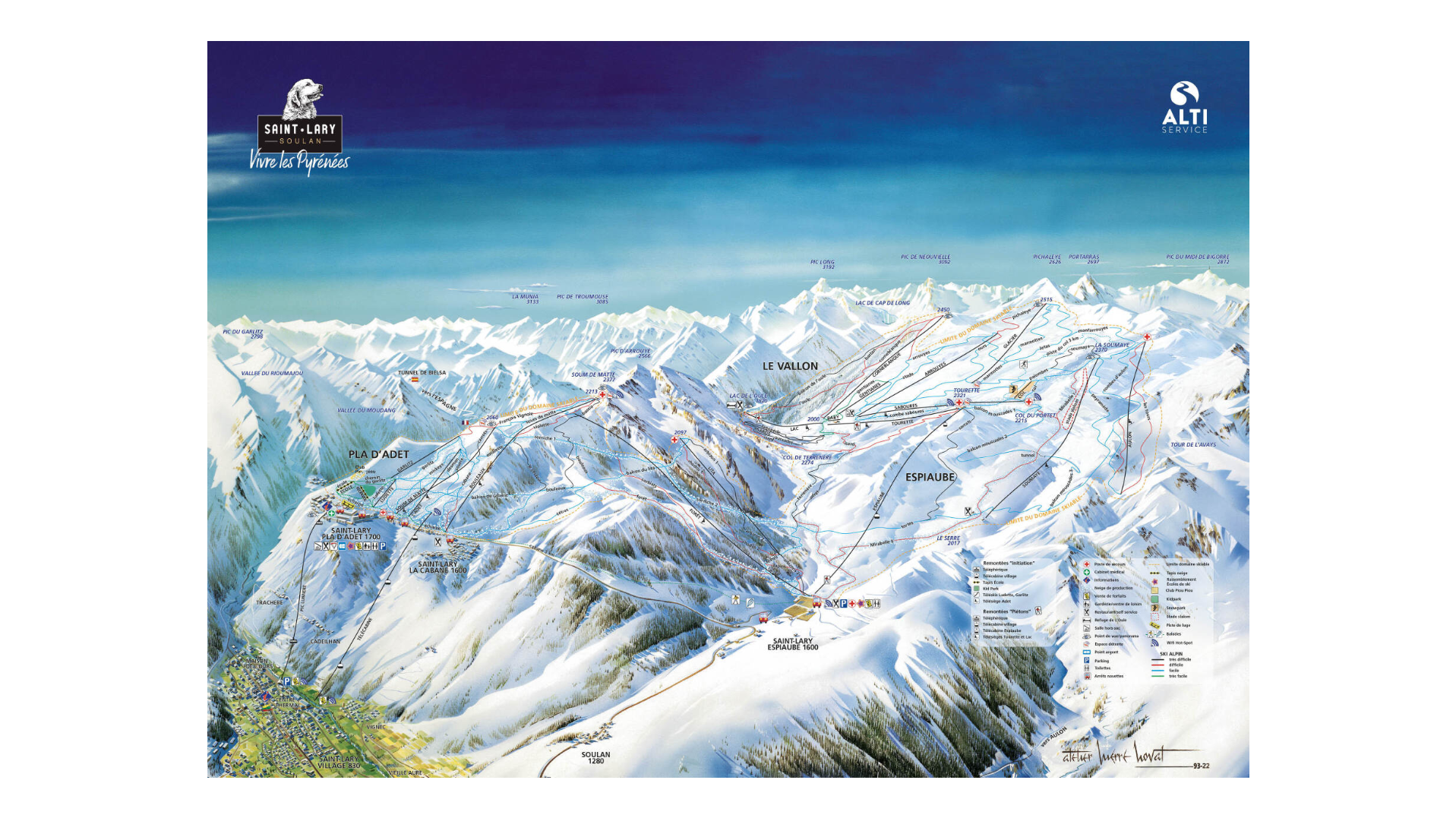 Saint-Lary-Soulan Ski Map